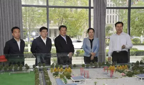市長(zhǎng)陳青，副市長(zhǎng)王月成陪同省電力投資集團(tuán)公司總經(jīng)理李輝一行深入階州廣場(chǎng)視察