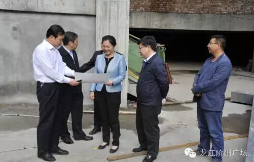 市長(zhǎng)陳青，副市長(zhǎng)王月成陪同省電力投資集團(tuán)公司總經(jīng)理李輝一行深入階州廣場(chǎng)視察